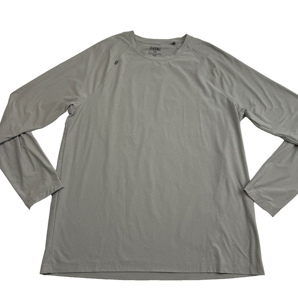 Rhone Reign Long Sleeve Tee Shirt Men's XL Gray Style 100307 Athletic - Picture 1 of 12